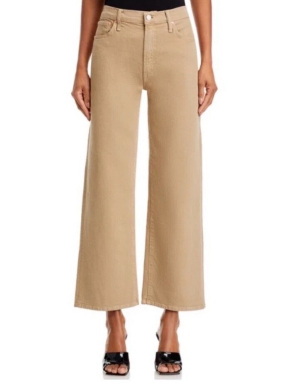 MOTHER The Dodger Flood High Rise Jeans Women’s 28 The Devil May Care Beige